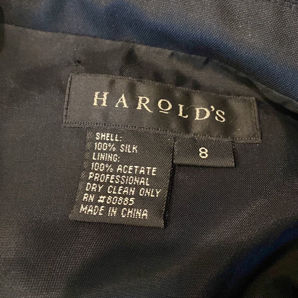 Black button front Harold’s jacket size 8 - Picture 5 of 8